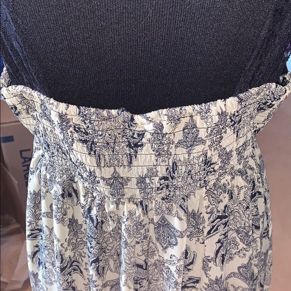 Tan and black lace maxi dress, plus size - Picture 4 of 5